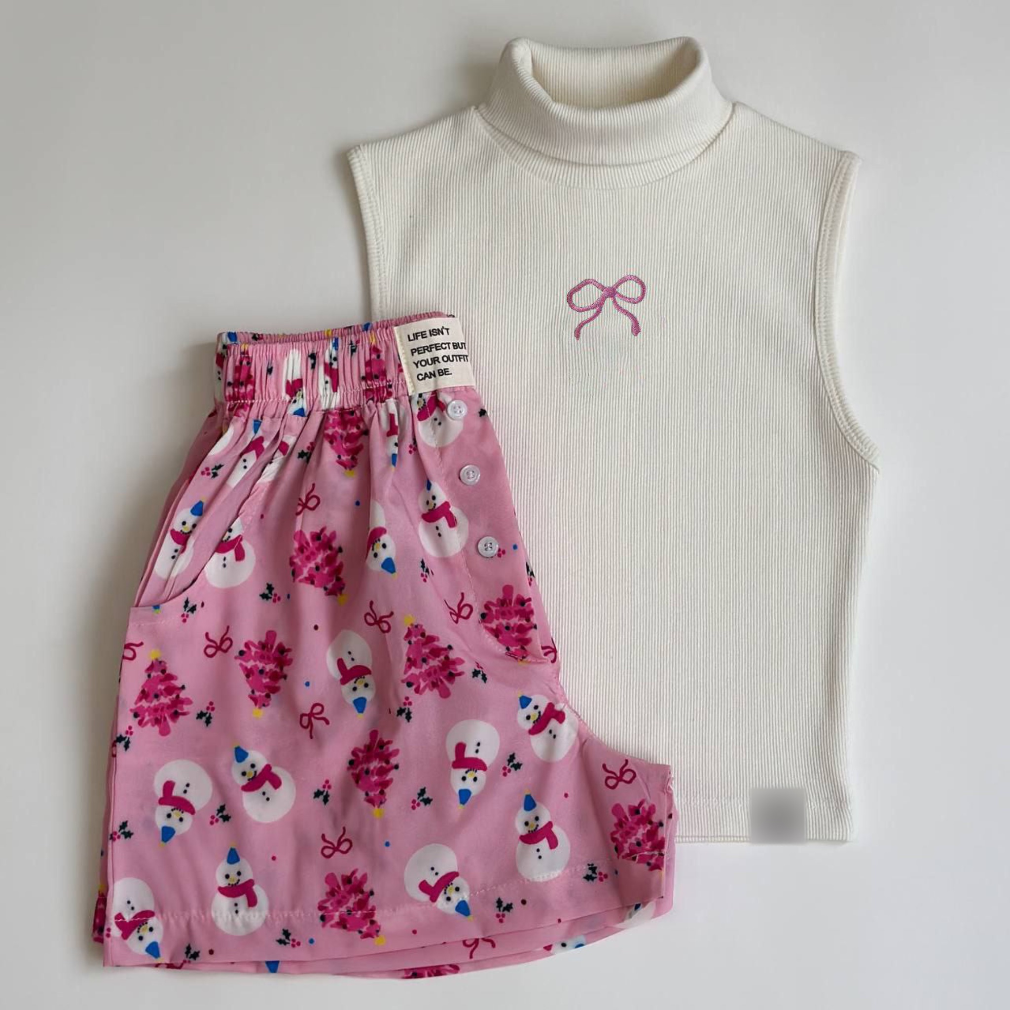 تاپ شورتک طرح پاپیونی